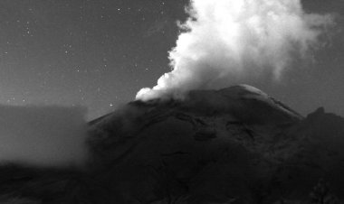 Reciente actividad del volcán Popocatépetl, reportan caída de ceniza