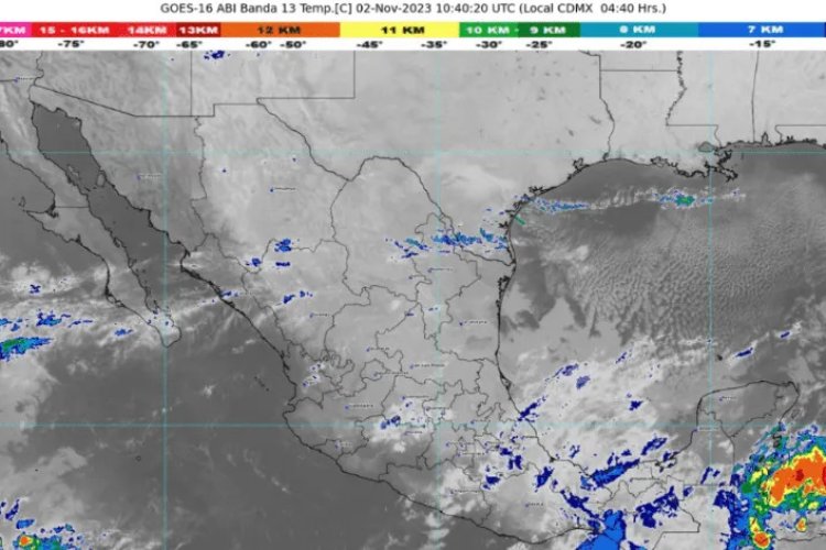 Tormenta tropical Pilar provocará lluvia en Veracruz, Tabasco y Chiapas