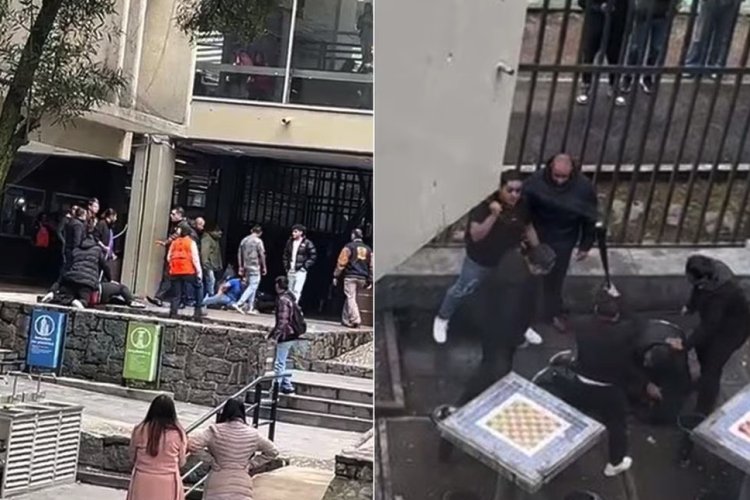 Presuntos porros entran a Facultad de Contaduría de la UNAM y golpean a alumnos y profesores