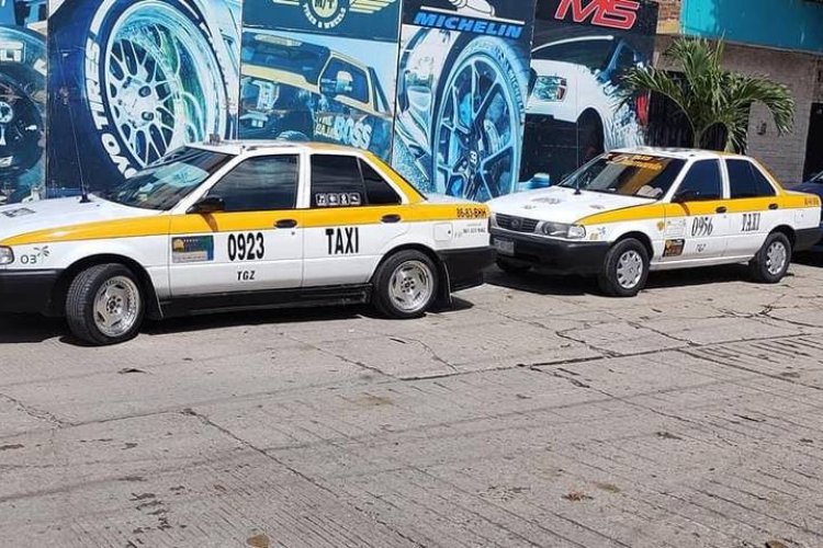 Denuncian Tabasqueños robos de taxis que se producen en Chiapas