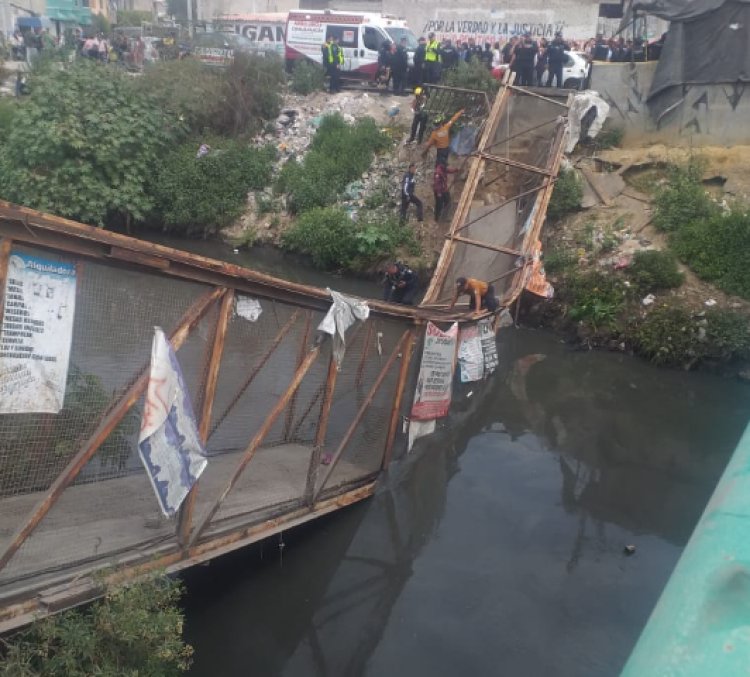 Autoridades sabían del riesgo que representaba el puente entre Chimalhuacán y Nezahualcóyotl