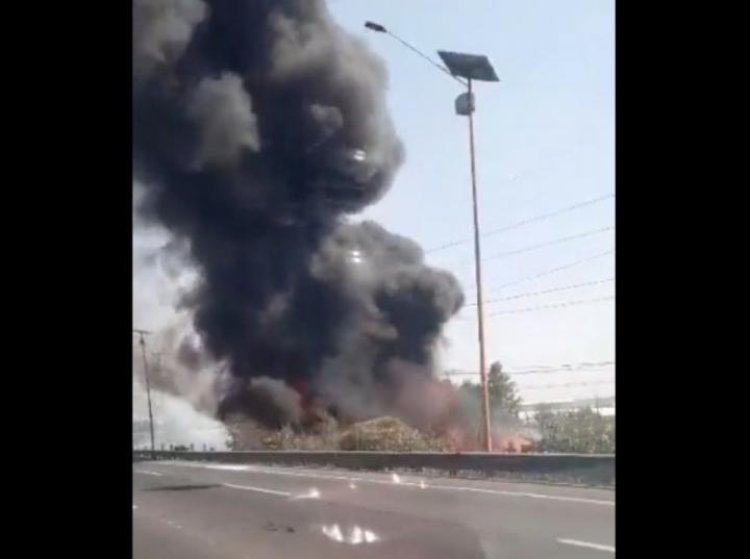 Se reporta incendio cerca de la clínica 76 en Ecatepec en el EDOMEX