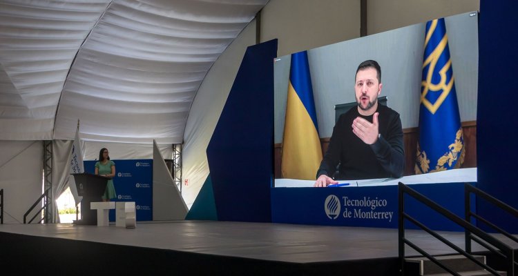 Embajada de Rusia llama la atención sobre discurso pro nazi de Zelenskiy a estudiantes mexicanos