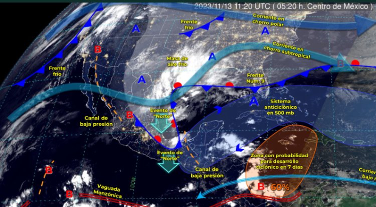 Prevén lluvias intensas en varias regiones del país