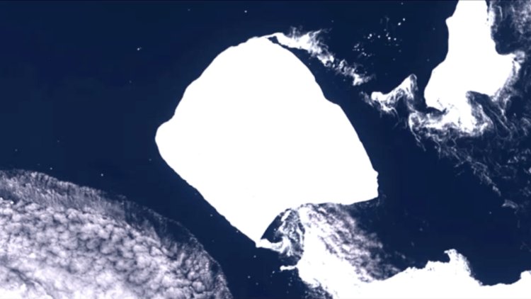 Iceberg más grande del mundo comienza a moverse tras 30 años