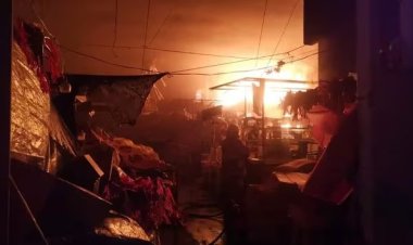 Reportaron incendio en mercado de Tlaxcala