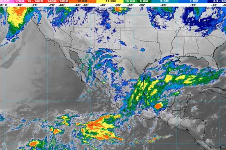 Prevén lluvias en cinco estados de la República Mexicana
