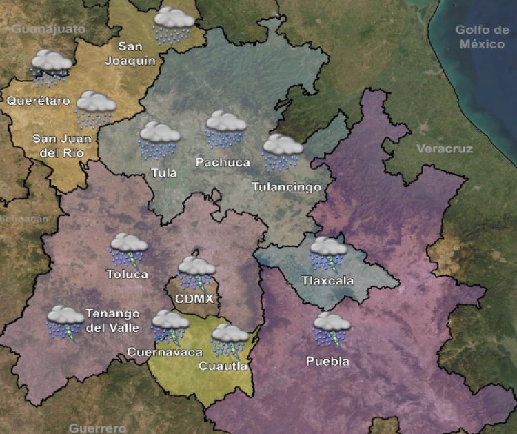 El Frente Frío número 13 estará provocando lluvias torrenciales en varios estados del país
