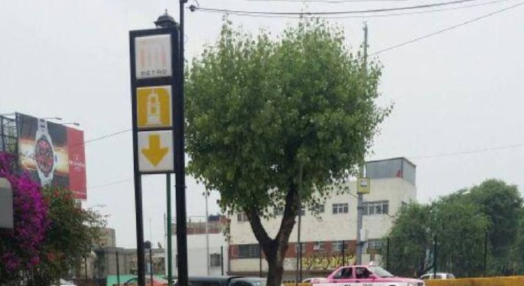 Hombre es atado a un poste a fuera de la estación Misterios, en la CDMX