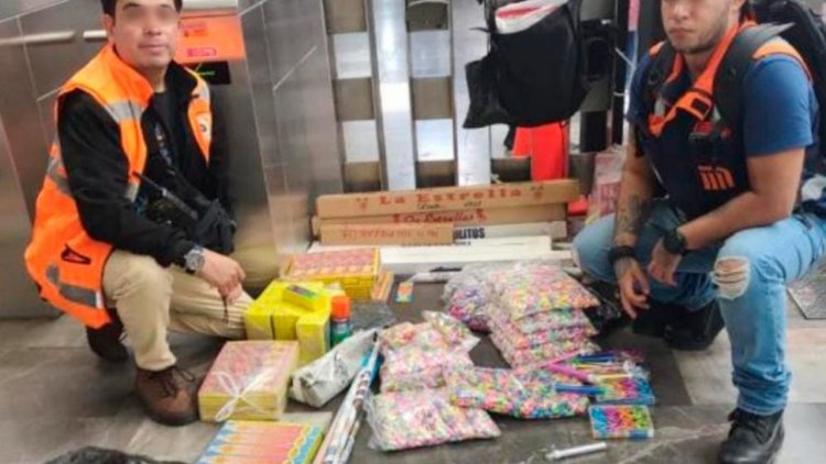 Aseguran más de 70 kilos de pirotecnia durante operativo en la CDMX