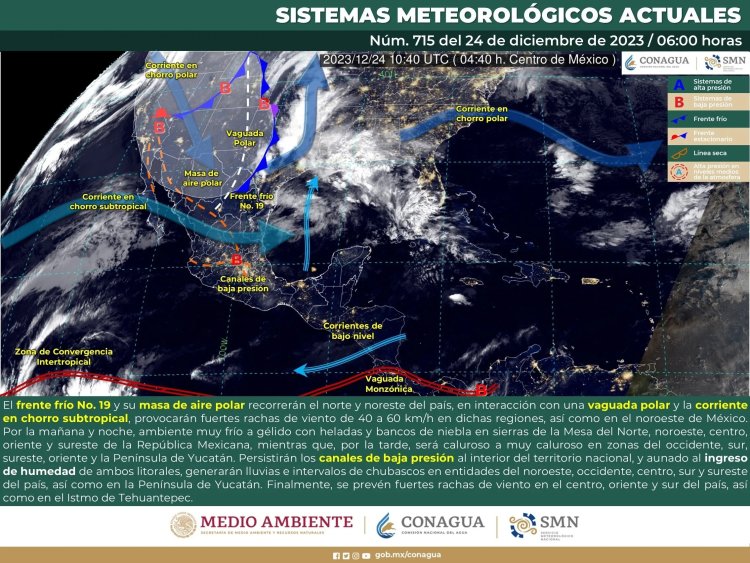 Prevén ambiente muy frío con heladas y bancos de niebla en varias zonas del país