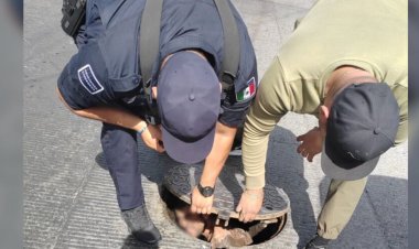 Rescatan a hombre tras pasar cuatro días dentro de una alcantarilla en Guadalajara