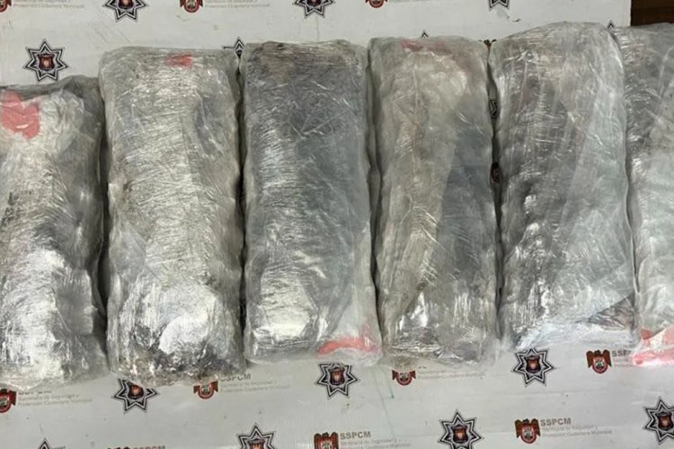 Elementos de policía municipal de Tijuana decomisó más de 25 kilos de droga