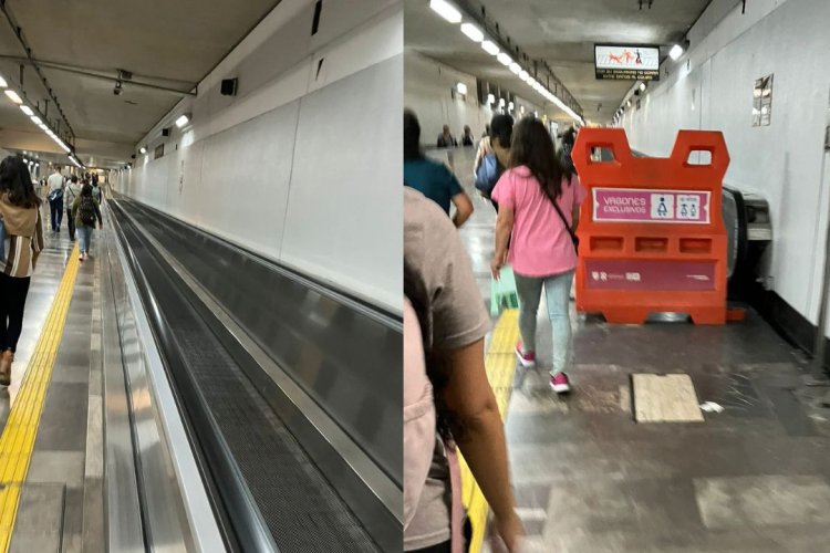 Bandas caminadoras de la Línea 12 del Metro CDMX llevan semanas sin funcionar