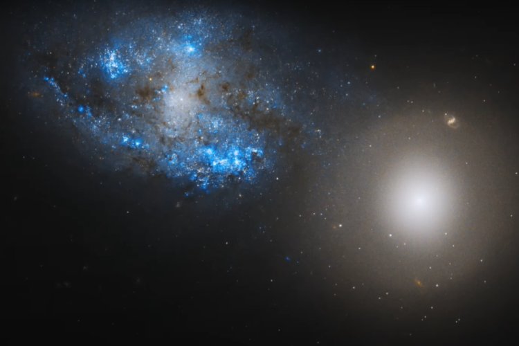 NASA captura el sonido de dos galaxias interactuando