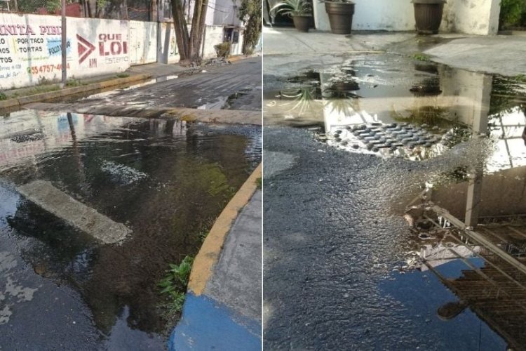 Reportan fugas de agua a pesar de la escasez, CDMX