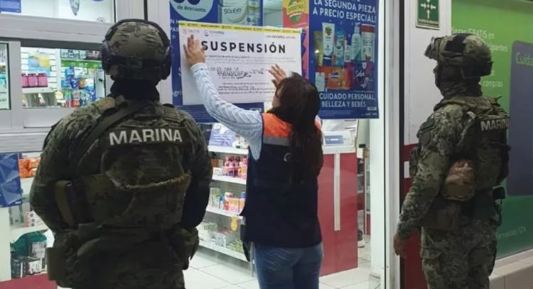 Marina y Cofepris están cerrando farmacias en Sinaloa y Baja California