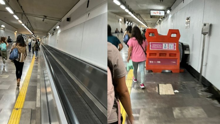 Bandas caminadoras de la Línea 12 del Metro CDMX llevan semanas sin funcionar