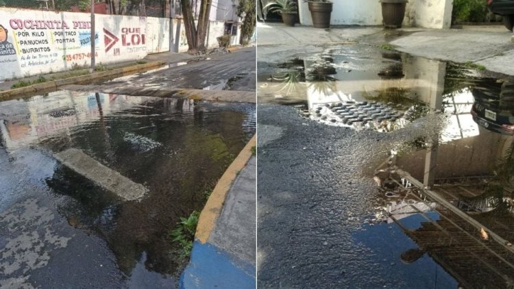 Reportan fugas de agua a pesar de la escasez, CDMX