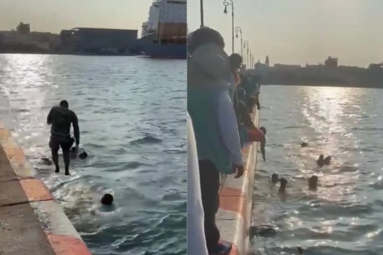 Bebé cae al mar junto con su carriola en Malecón de Veracruz