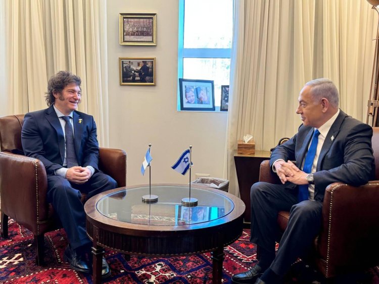 Presidente de Argentina se reúne con el primer ministro de Israel