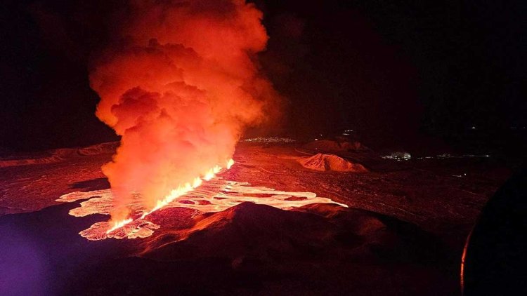 Volcán en Islandia vuelve a entrar en erupción