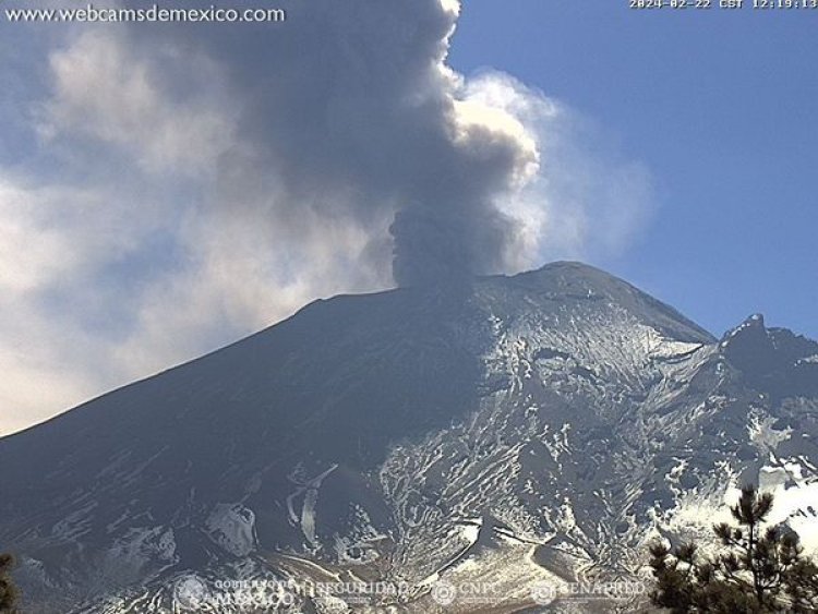 Esta es la actividad que ha tenido el Popocatépetl durante este jueves