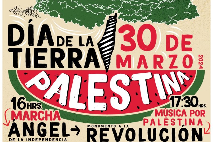 Preparan movilización en solidaridad con Palestina en la CDMX