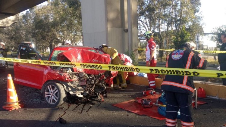 Accidente vial dejó dos personas muertas en la México-Puebla