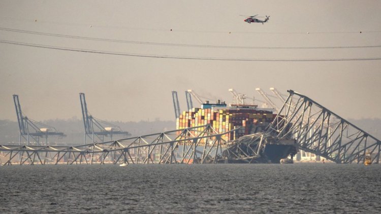 Suspenden búsqueda de desaparecidos en colapso del puente de Baltimore