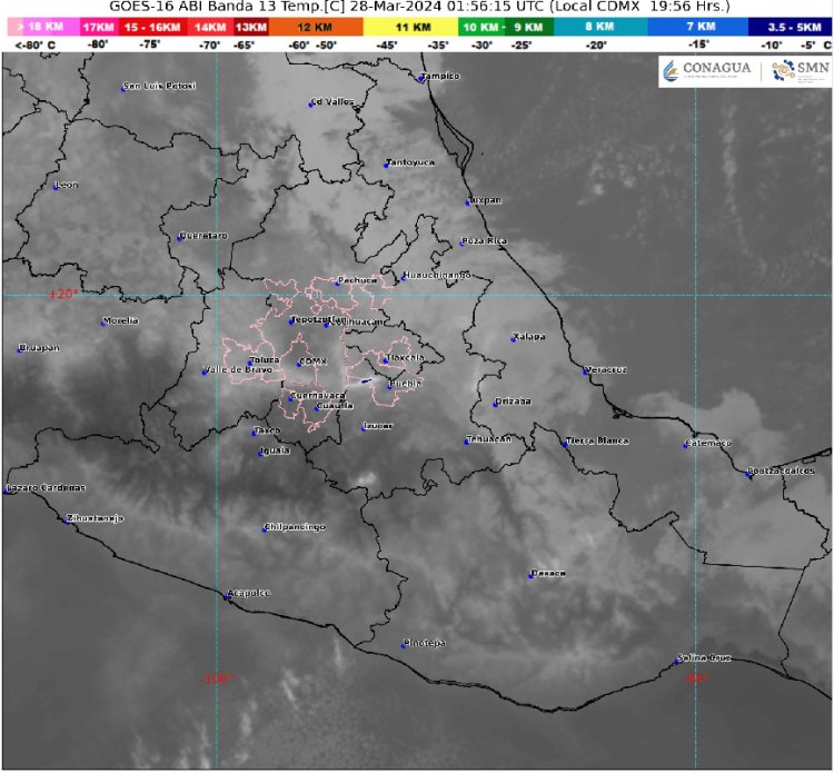 Continuarán las altas temperaturas y se esperan lluvias fuertes en tres estados del país