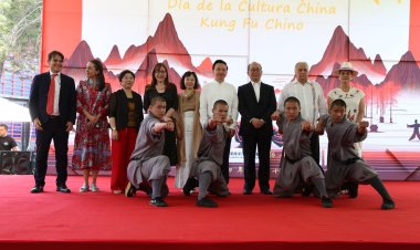 Celebran el Día de la Cultura China en México con muestra de Kung Fu