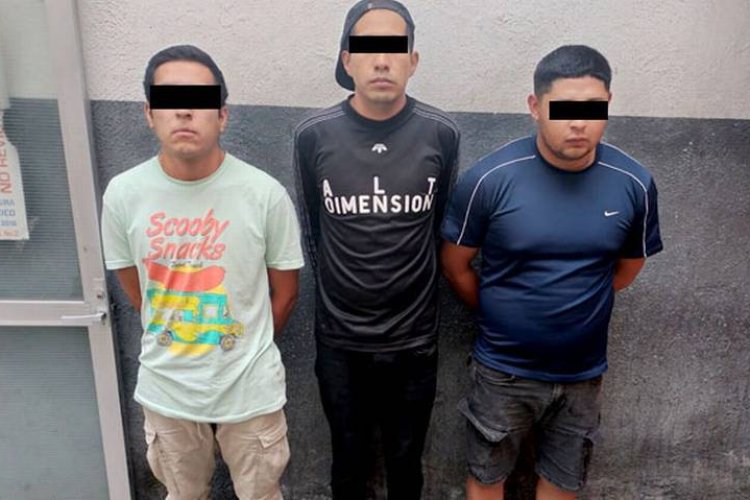 Detienen a tres presuntos miembros de “La Unión Tepito” en la colonia Morelos