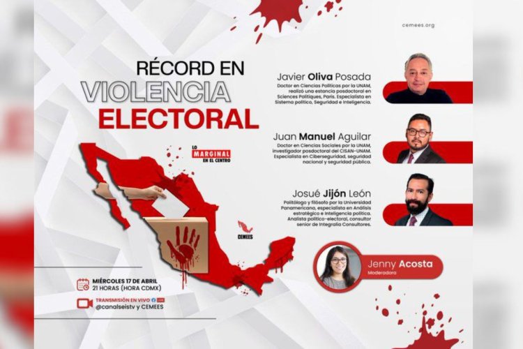 Expertos hablarán sobre la crisis de violencia electoral que se vive en México