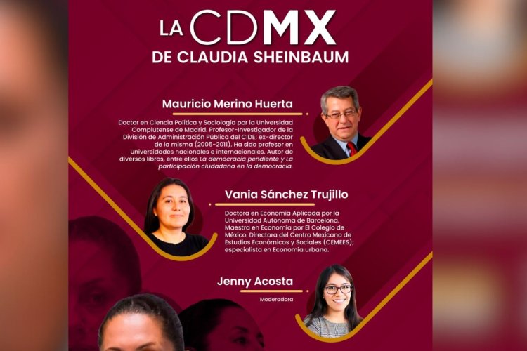 Ponentes analizarán la gestión como Jefa de Gobierno de Claudia Sheinbaum en la CDMX