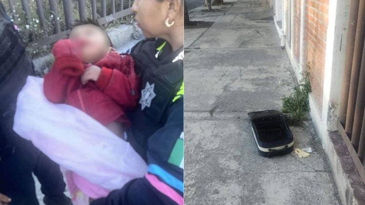 Abandonan a bebé de 2 años dentro de una maleta en Puebla