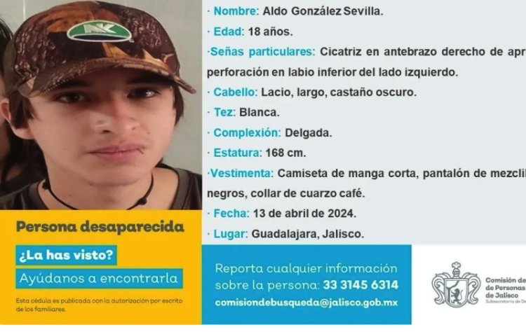 Reportan desaparición de universitario en Guadalajara; se dirigía a su hogar