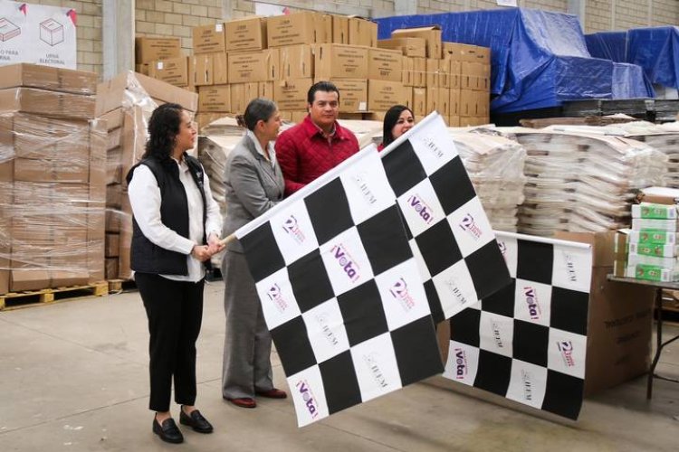 IEEM inicia entrega de material electoral a juntas distritales