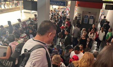 Reportan caos en Línea 2 del Metro de la CDMX