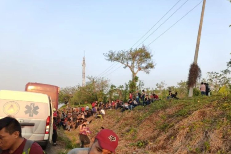 Más de 500 migrantes fueron abandonados al sur de Veracruz