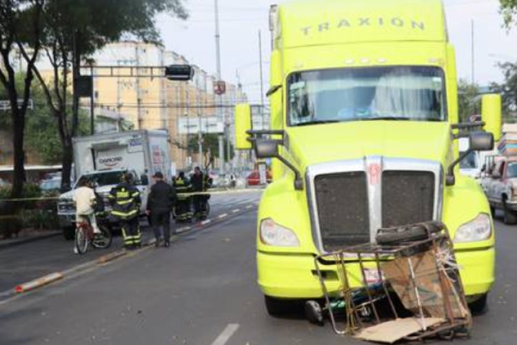 Tráiler atropelló y mató a repartidor de pan en la alcaldía Cuauhtémoc