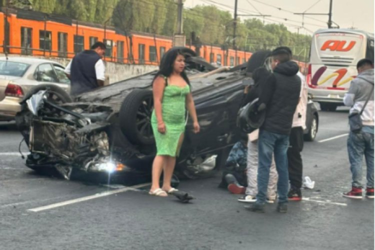 Se registró accidente sobre la avenida Ignacio Zaragoza en la CDMX