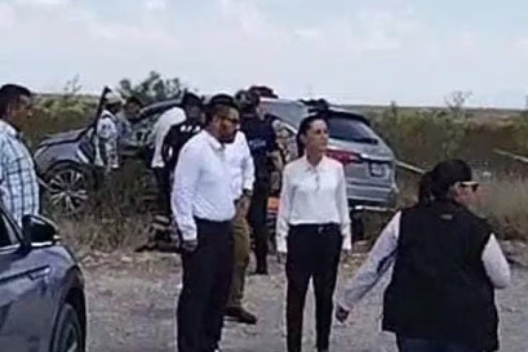 Equipo de Claudia Sheinbaum sufre accidente automovilístico en Coahuila