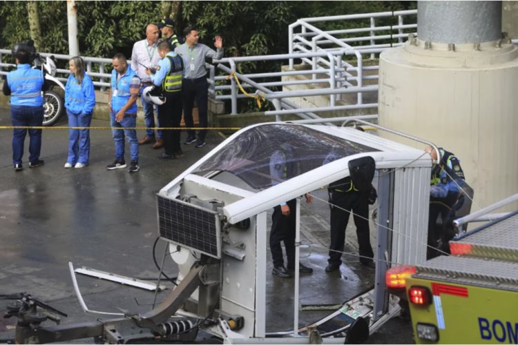 Accidente de teleférico en Colombia deja un muerto y varios heridos