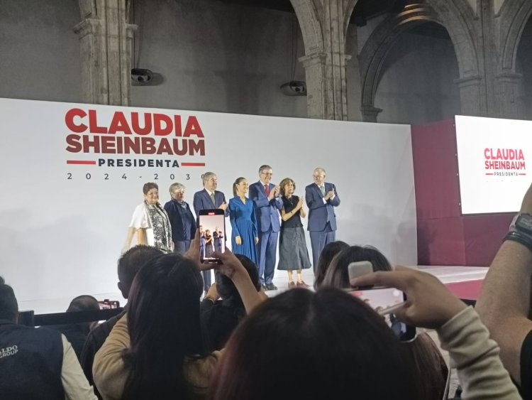Claudia Sheinbaum presenta a seis integrantes de su próximo gabinete