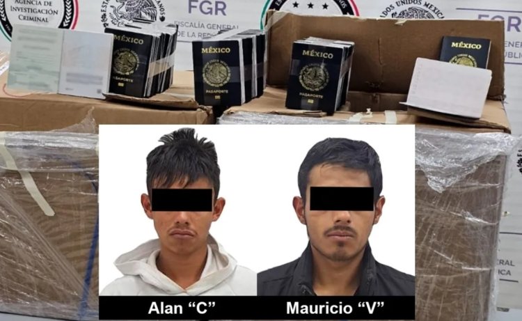 Detienen en Tlaxcala a dos hombres por robo de pasaportes de la SER en Veracruz