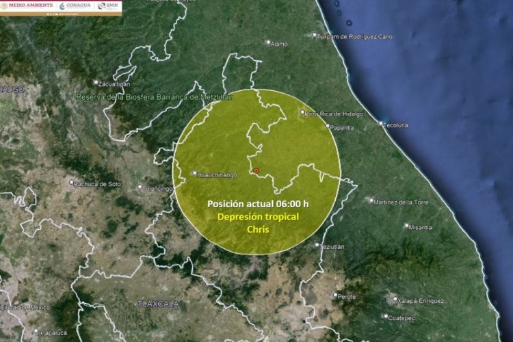 Suspenden clases en 43 municipios de Puebla por Depresión Tropical Chris