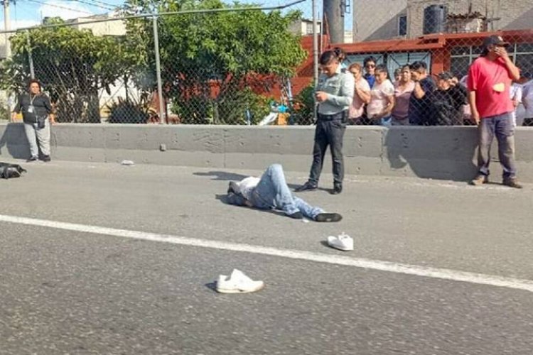 En Ixtapaluca muere asaltante de transporte en la México-Puebla tras ser atropellado