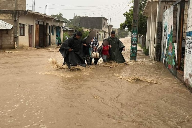 Nadine desborda cinco ríos y afecta al menos 20 municipios en Chiapas; reportan dos muertes en Tila