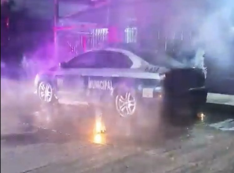 Lanzan bomba molotov a patrulla de Martínez de la Torre, Veracruz